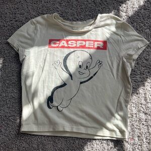 Fashion Nova Cream and Red Crop Top